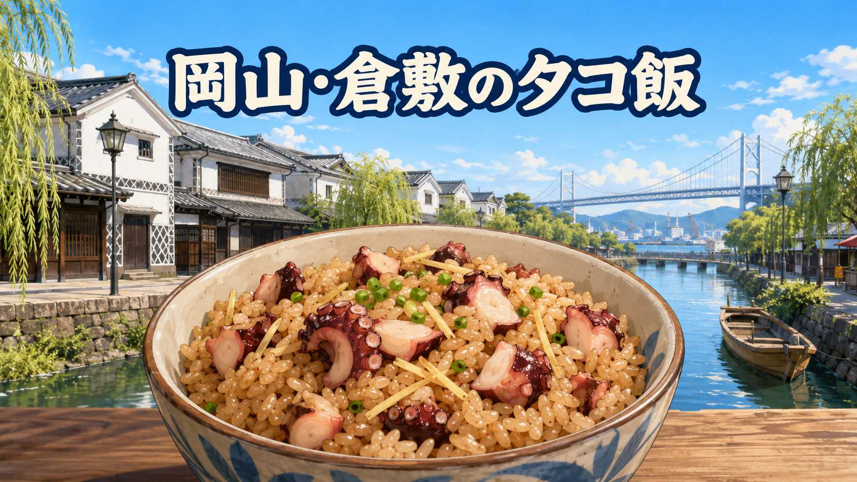 岡山県倉敷市のご当地グルメタコ飯