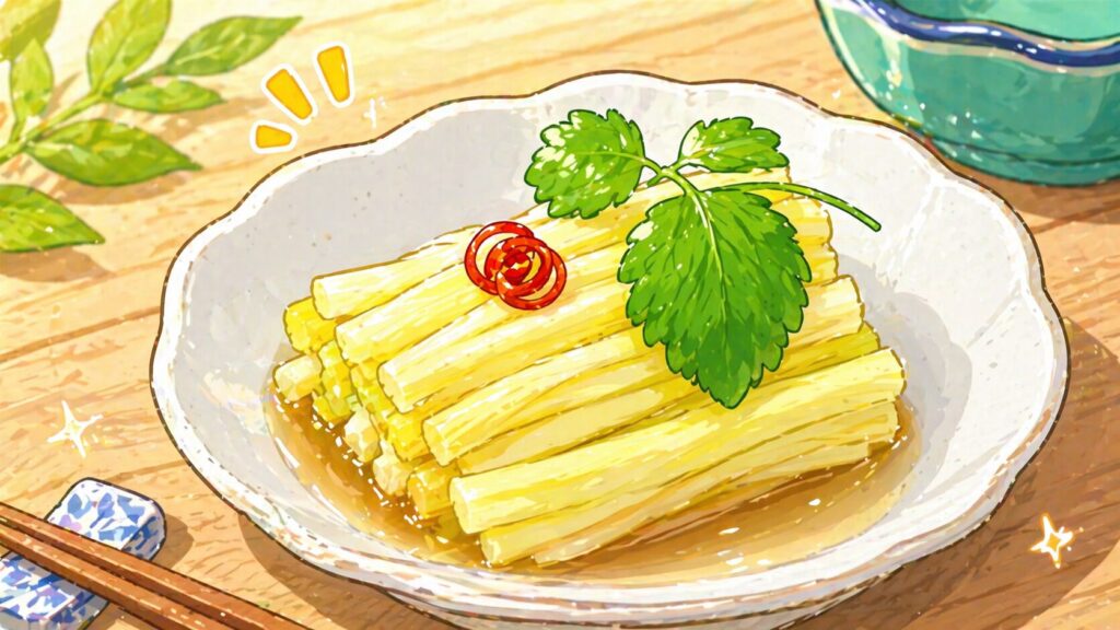 岡山県の郷土料理黄ニラのおひたし