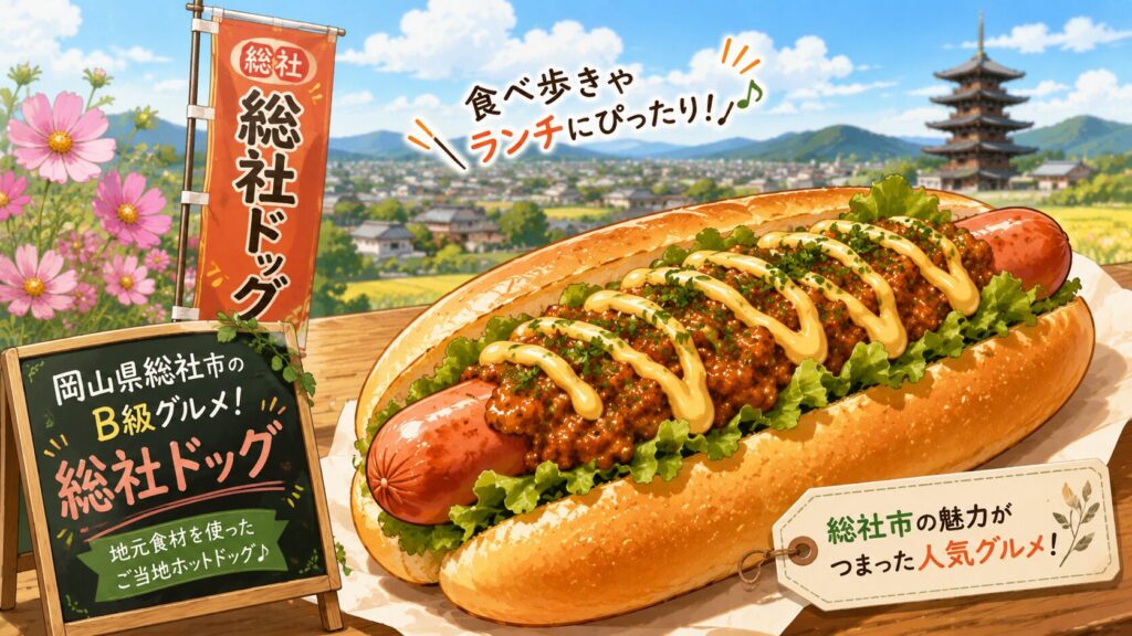 岡山県総社市のご当地グルメ総社ドッグ