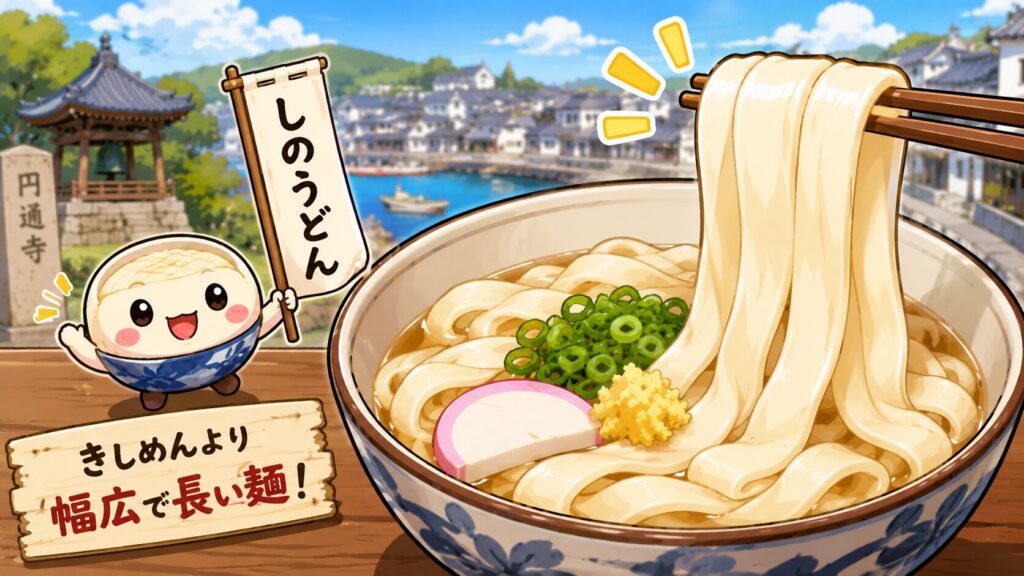 岡山県倉敷市のご当地グルメしのうどん