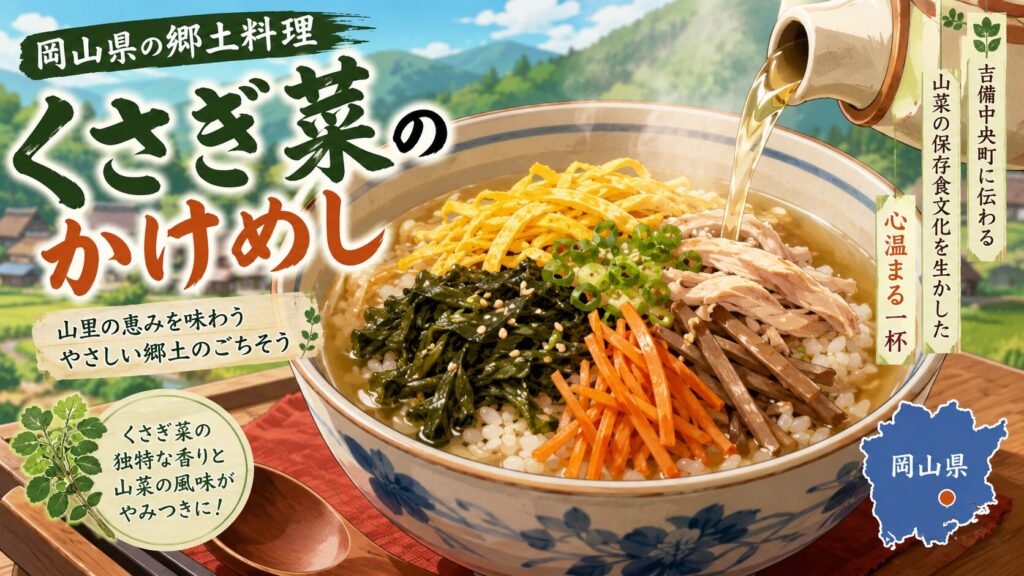 岡山県の郷土料理くさぎ菜のかけめし