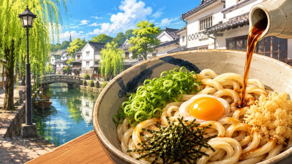 倉敷のご当地グルメぶっかけうどん