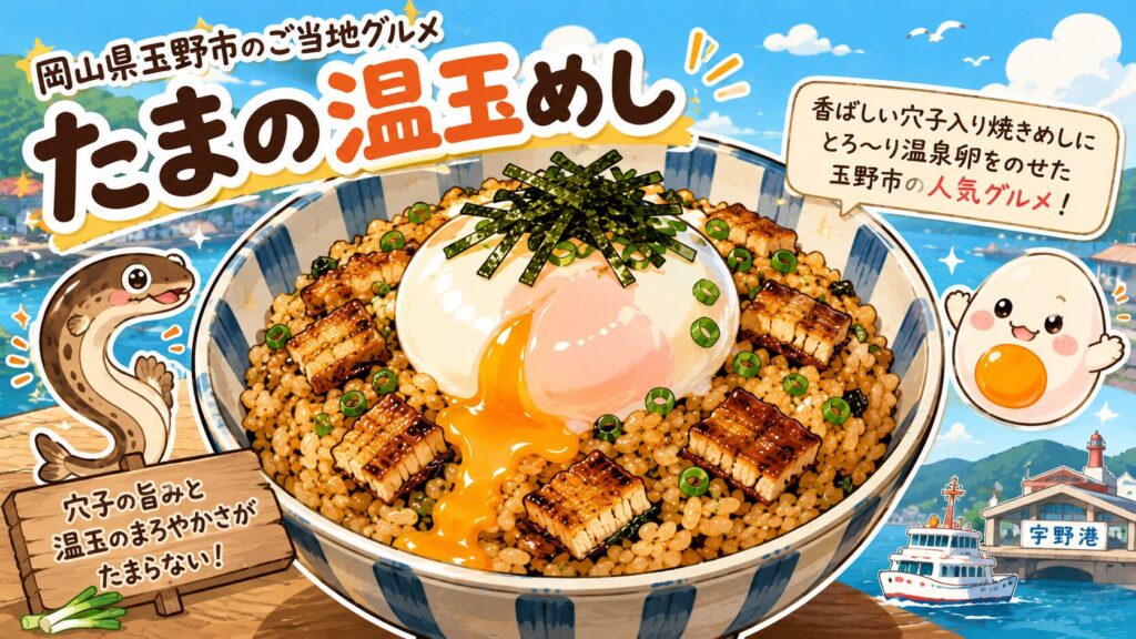 岡山県のご当地グルメたまの温玉めし