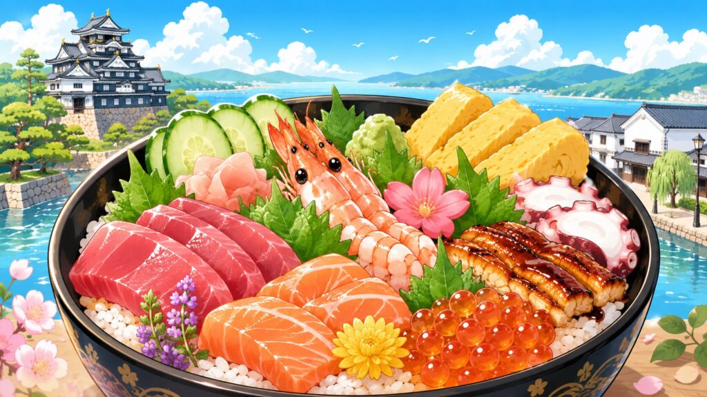 岡山県の郷土料理おかやま鮨丼