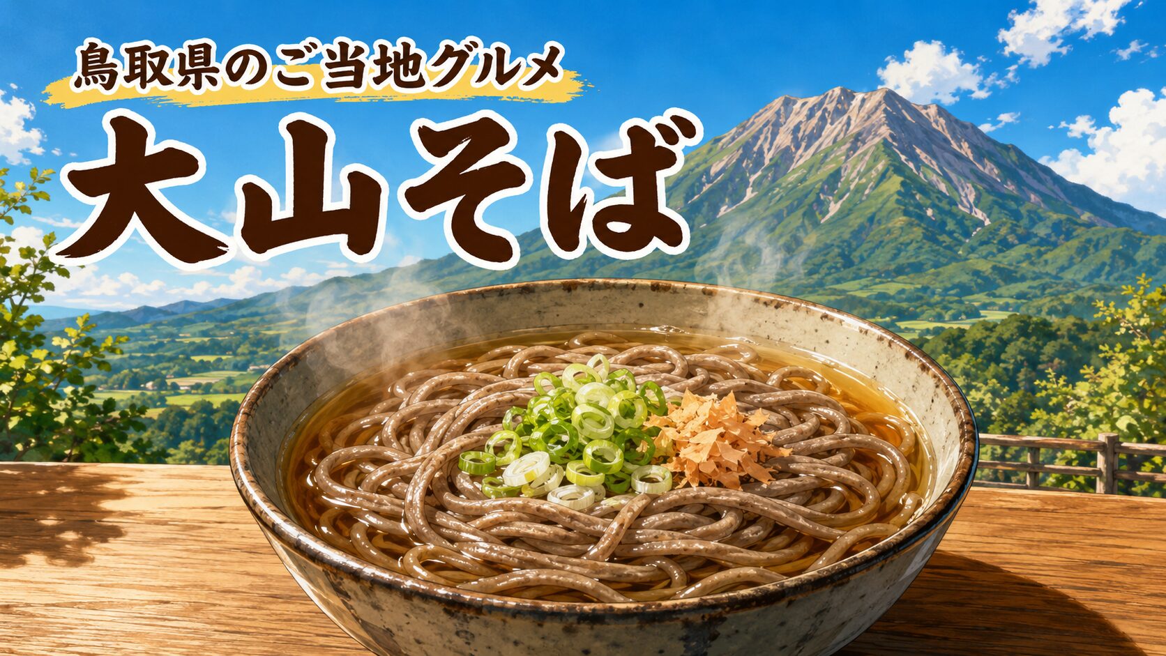 鳥取県のご当地グルメ大山そば