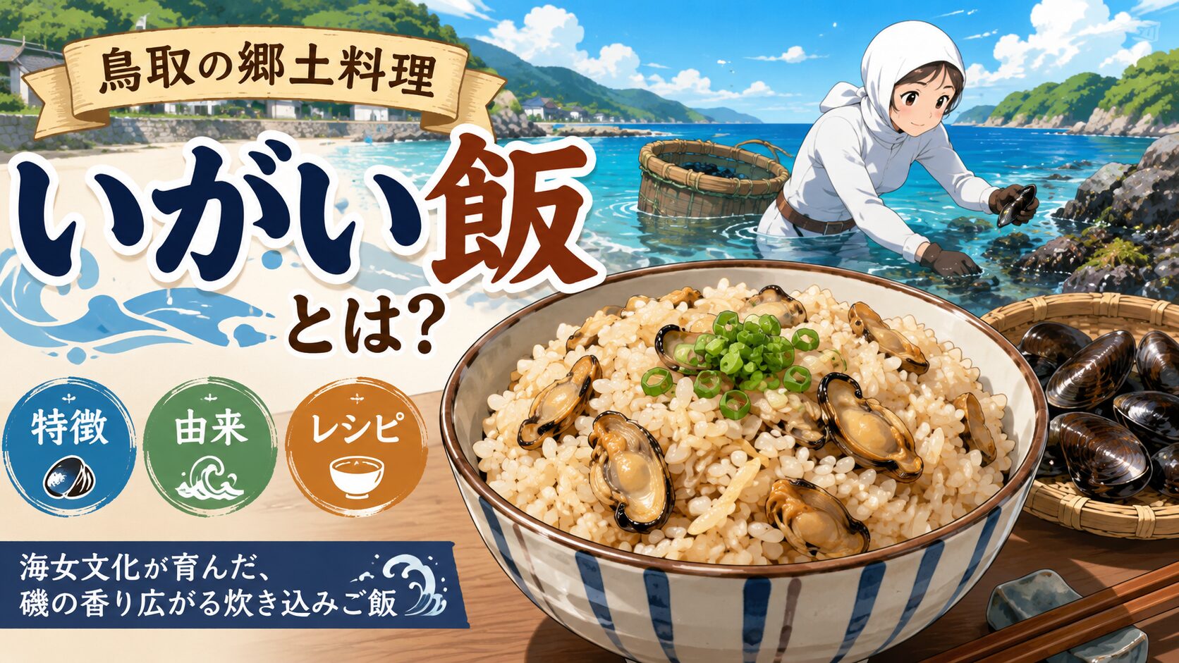 鳥取県の郷土料理いがい飯