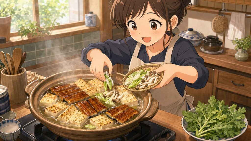 島根県の郷土料理うなぎ豆腐