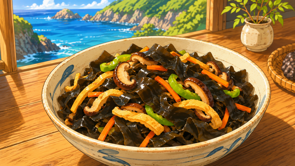 島根県の郷土料理隠岐アラメの炒め煮