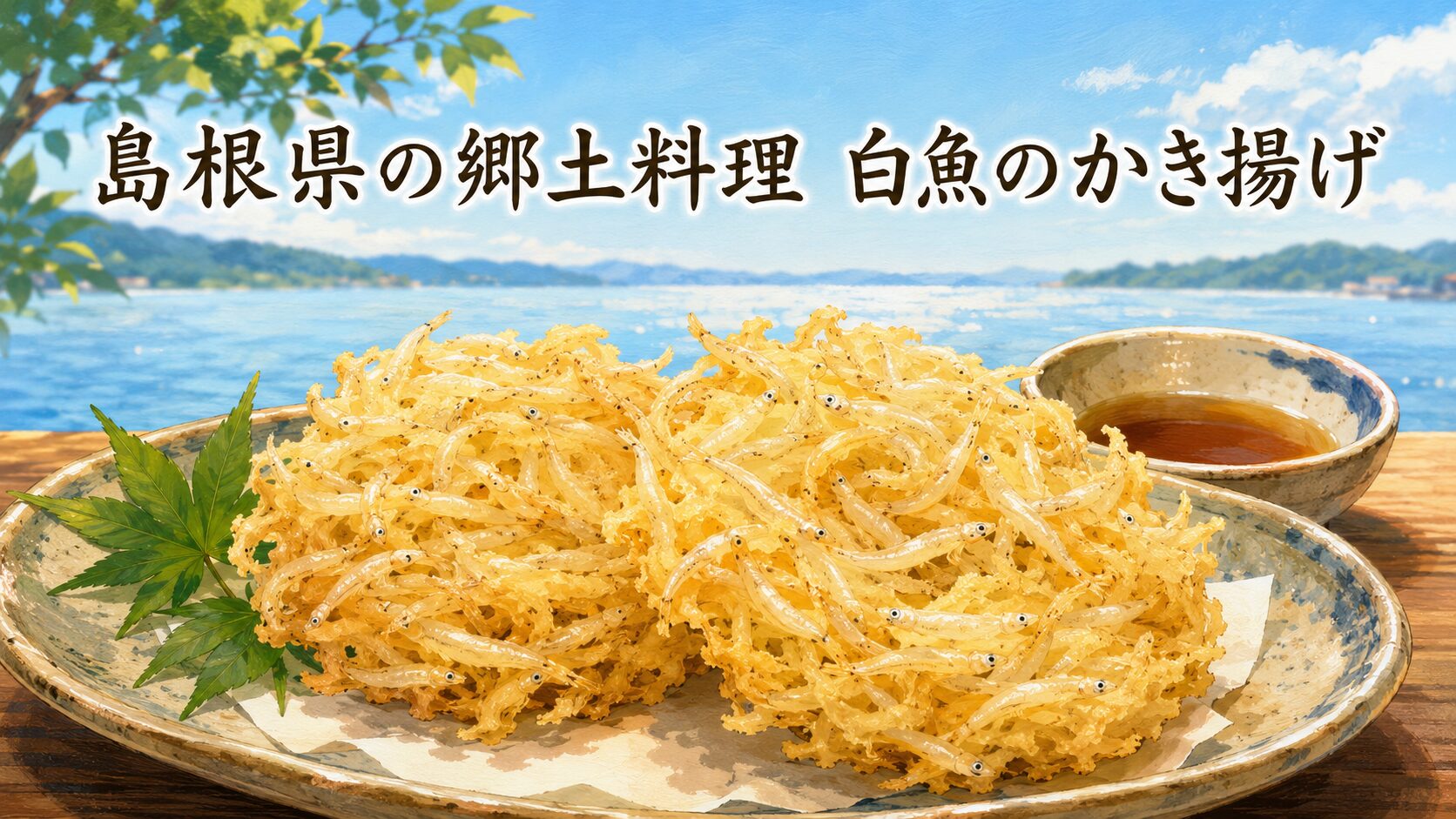 島根県の郷土料理白魚のかき揚げ