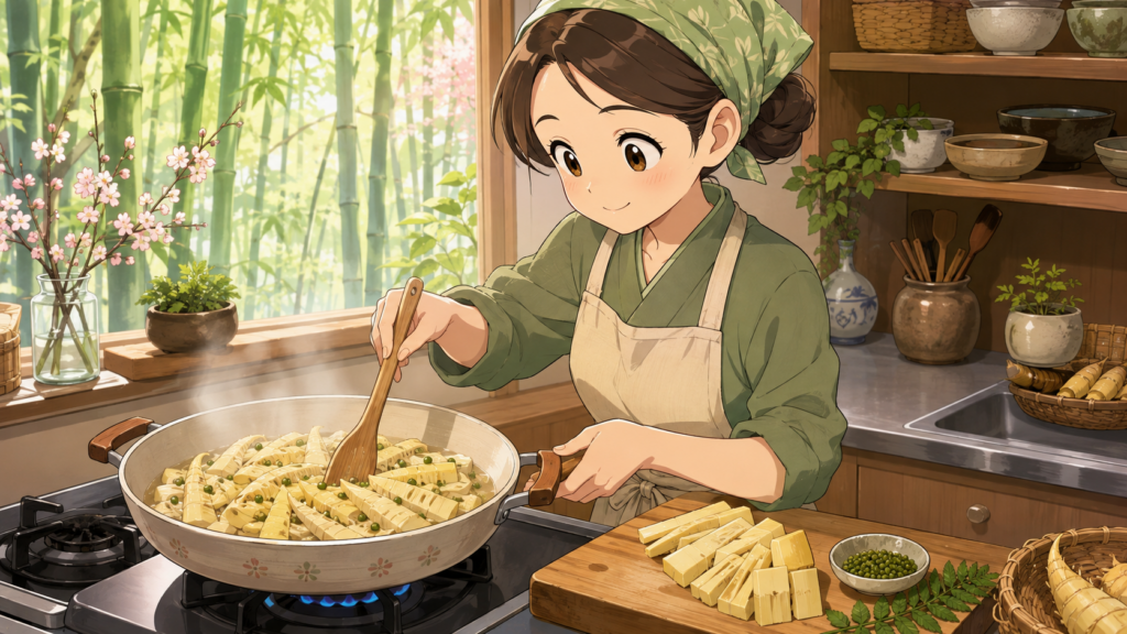 島根県の郷土料理たけのこ山椒煮