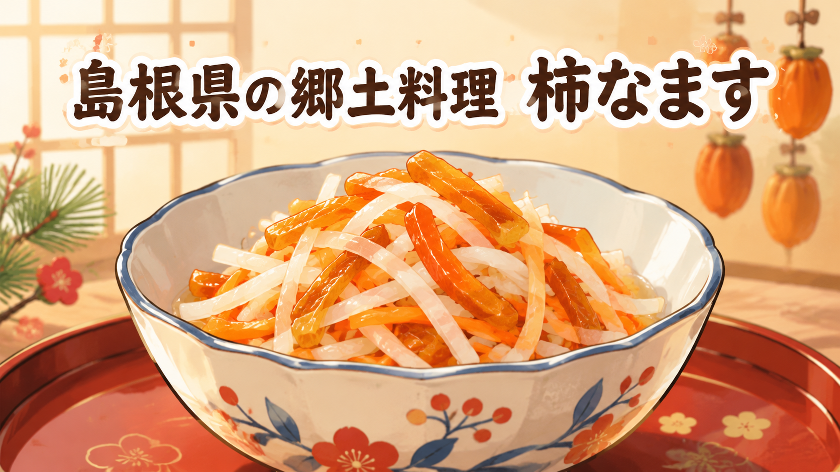 島根県の郷土料理柿なます